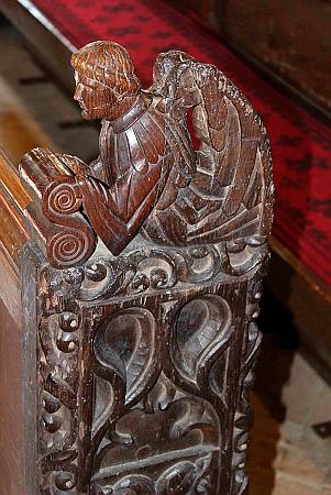 Talland - Detail of Pew Carving